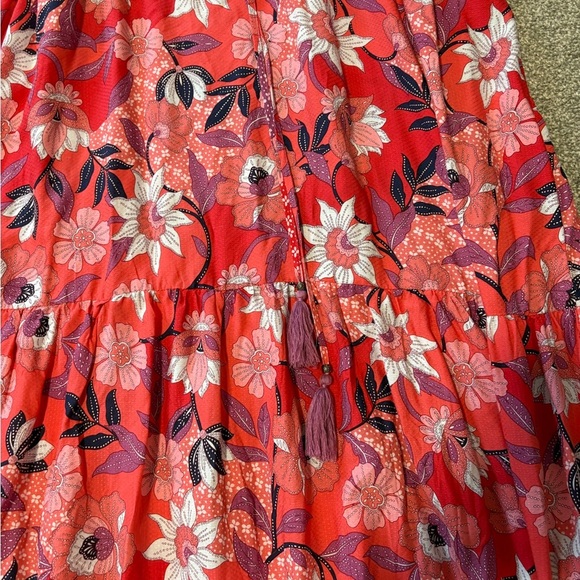 NWT Aveology Pink Floral Print Maxi Haven Tiered Dress Women's Plus Size 18/20 - Picture 4 of 13